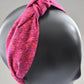 Ladies Knot Alice band - Liberty of London Bright Pink Graphic sample - Silk & Lawn