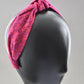 Ladies Knot Alice band - Liberty of London Bright Pink Graphic sample - Silk & Lawn