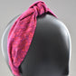 Ladies Knot Alice band - Liberty of London Bright Pink Graphic sample - Silk & Lawn