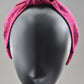 Ladies Knot Alice band - Liberty of London Bright Pink Graphic sample - Silk & Lawn
