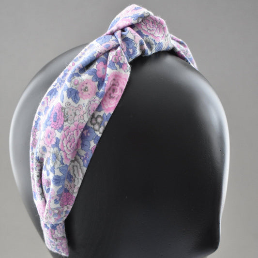 Ladies Knot Alice band - Liberty of London Winter Rose print