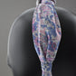 Twisted or Knot Alice band - Liberty of London Winter Rose print (TWISTED) - Silk & Lawn