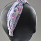 Twisted or Knot Alice band - Liberty of London Winter Rose print (TWISTED) - Silk & Lawn