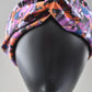 Twisted Turban Headband - Liberty of London Camo Flowers - Silk & Lawn
