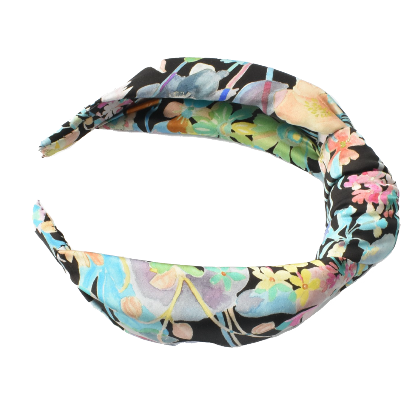 Luxury Silk Knot Alice band - Liberty of London Artist Spring Proposal Silk Satin