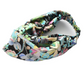 Silk Twisted Turban hairband and neck scarf in Liberty of London Spring Proposal Silk Satin - 100% silk - Silk & Lawn