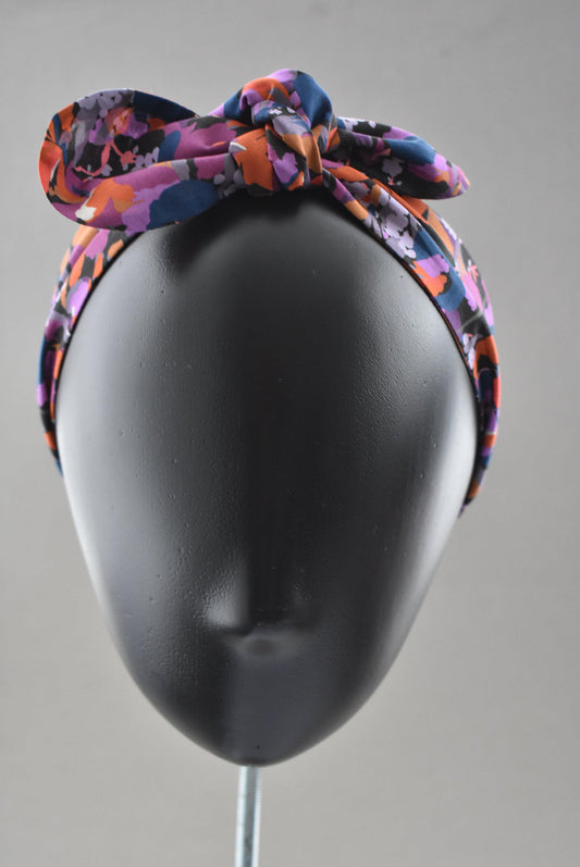 Ladies Knot hairband - Liberty of London Camo Flowers