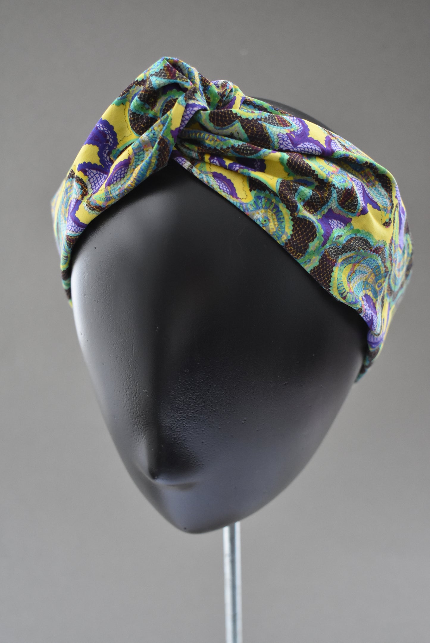 Ladies Twisted Turban Headband - Liberty of London Babylon - Silk & Lawn