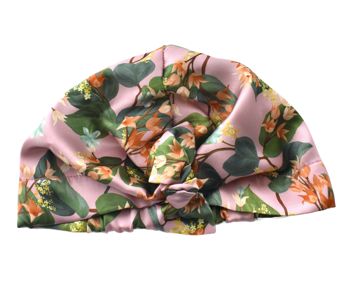 Luxury Silk Turban & Head wrap - Liberty of London Artist Pink Osterley Floral print 100% Silk-Satin