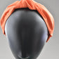 Ladies Knot Alice band - Liberty of London Tangerine Orange - Silk & Lawn