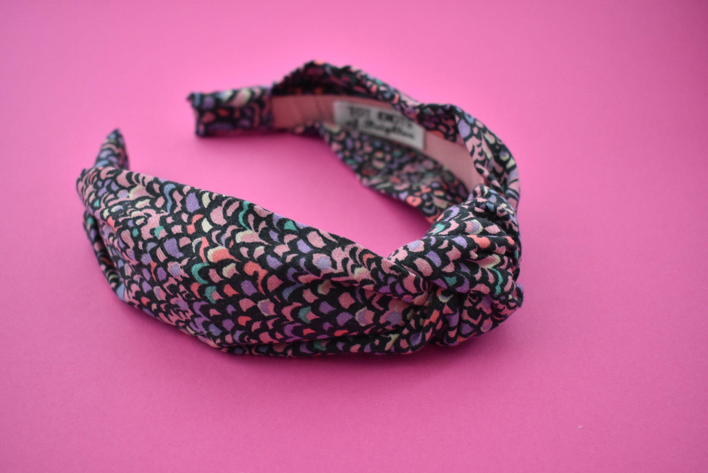 Ladies Knot Alice band - Liberty of London Purple Feather Adriatic print
