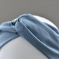 Ladies Twisted Turban Headband - Liberty of London Airforce Blue - Silk & Lawn