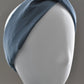 Ladies Twisted Turban Headband - Liberty of London Airforce Blue - Silk & Lawn