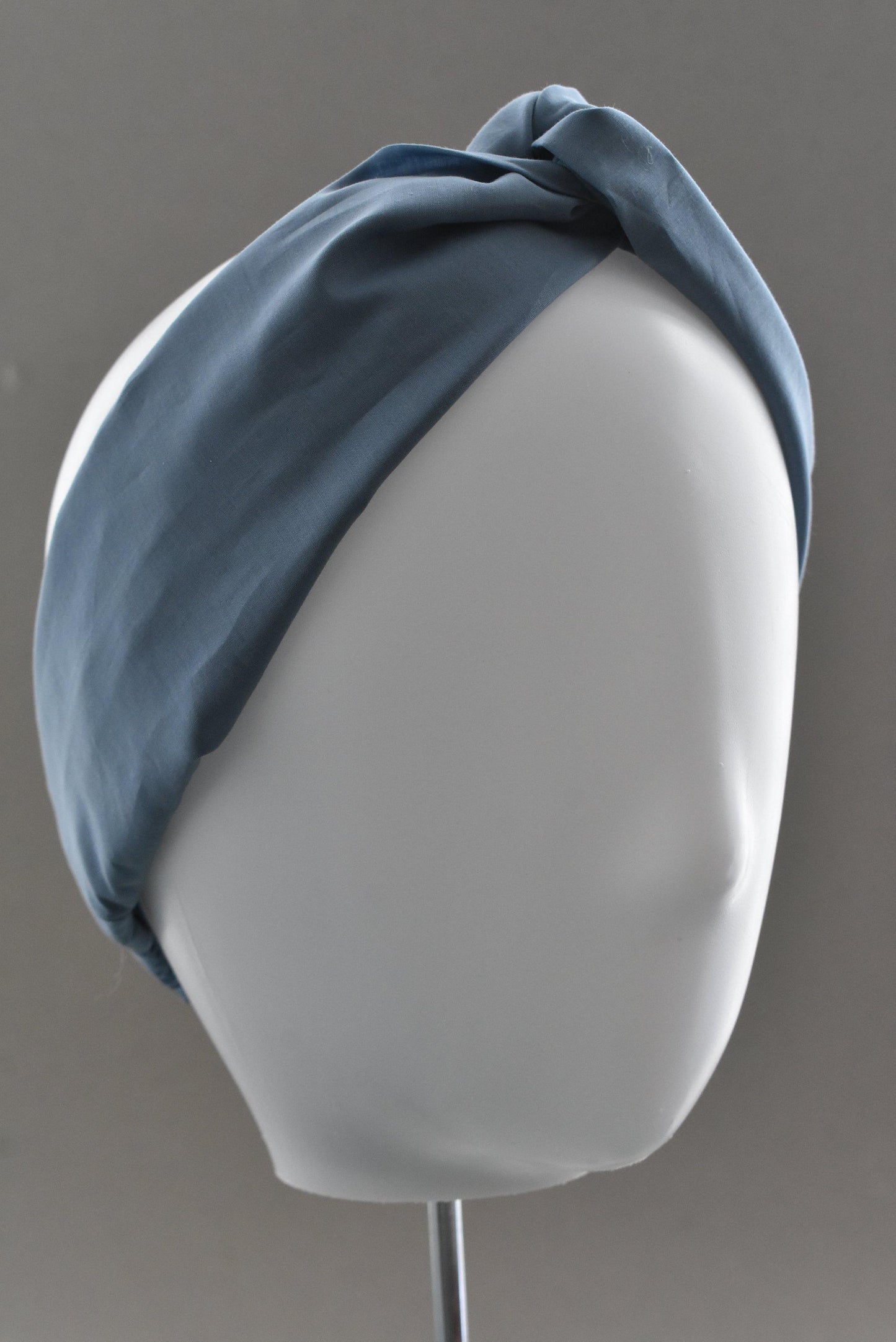 Ladies Twisted Turban Headband - Liberty of London Airforce Blue