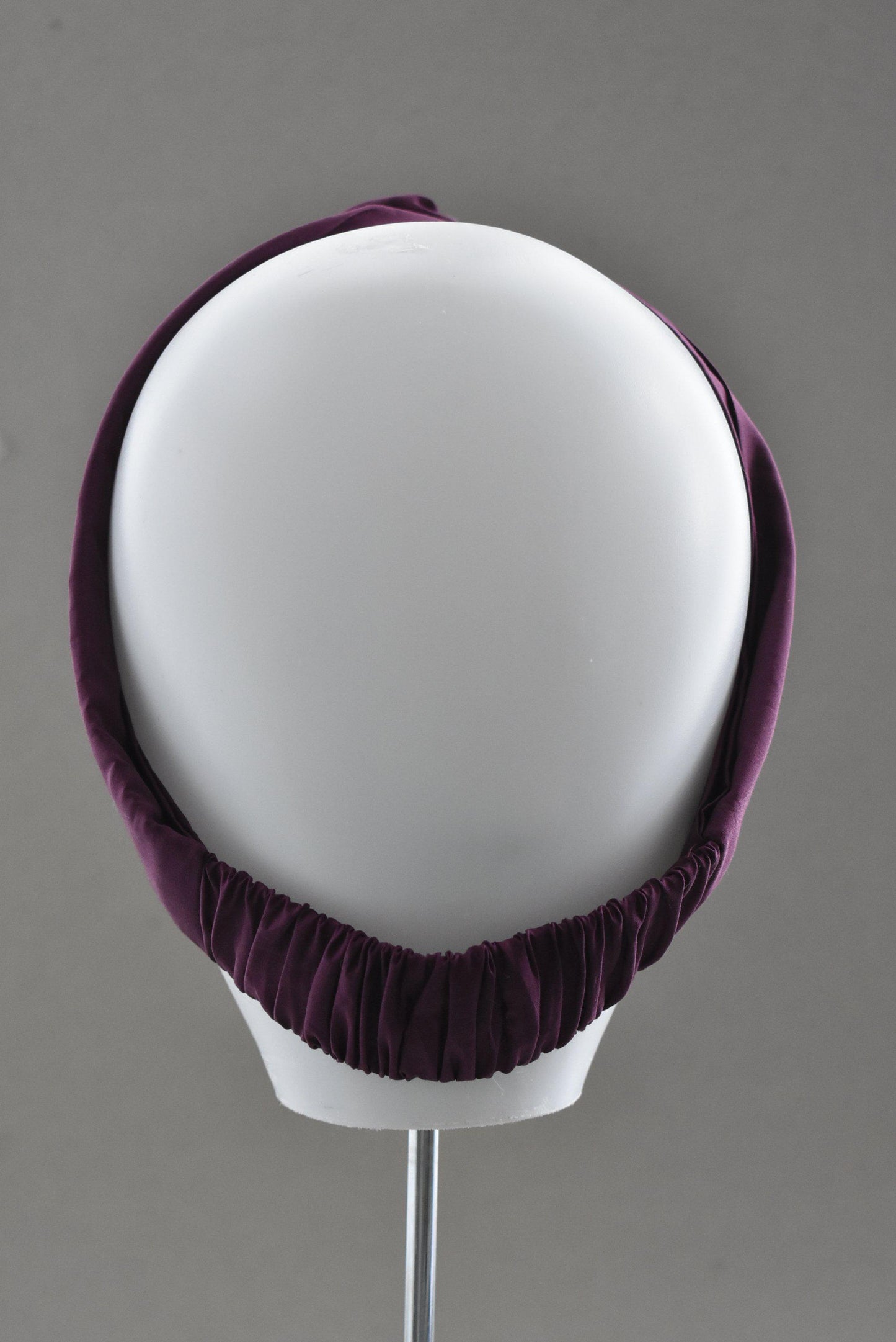 Ladies Twisted Turban Headband - Liberty of London Aubergine Purple