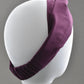 Ladies Twisted Turban Headband - Liberty of London Aubergine Purple - Silk & Lawn