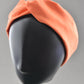 Ladies Twisted Turban Headband - Liberty of London Tangerine Orange - Silk & Lawn