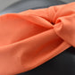 Ladies Twisted Turban Headband - Liberty of London Tangerine Orange - Silk & Lawn