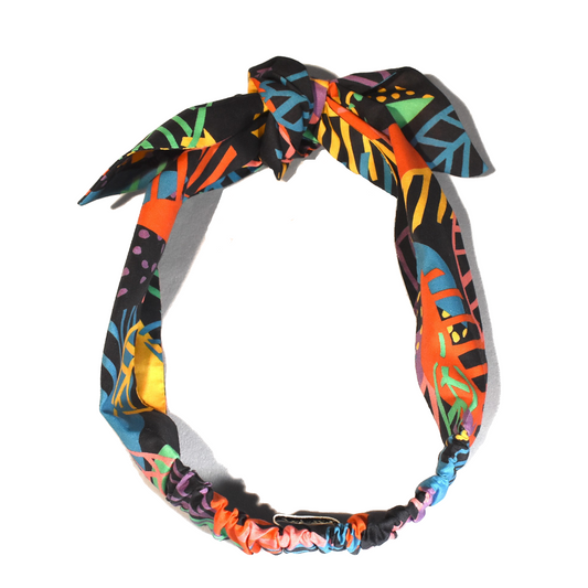 Ladies Knot Tie hairband - Liberty of London Memphis Trail