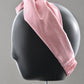 Ladies Twisted Turban Headband - Liberty of London Dusty Pink - Silk & Lawn