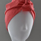 Ladies Turban Hat - Coral Red - Tot Knots of Brighton