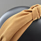 Ladies Knot Alice band - Liberty of London Mustard Yellow - Silk & Lawn