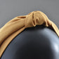 Ladies Knot Alice band - Liberty of London Mustard Yellow - Silk & Lawn