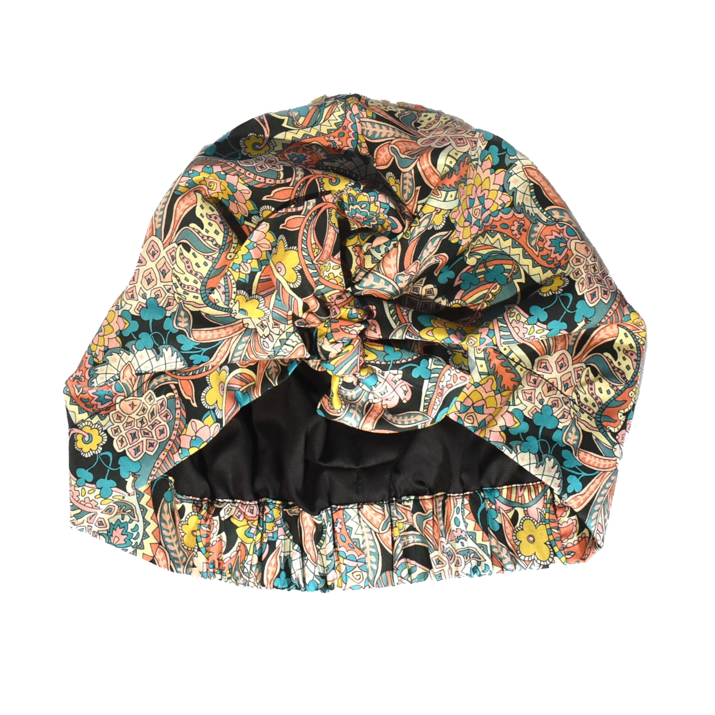 Ladies Turban Hat - Liberty of London Pink Pineapple Paisley - Silk & Lawn