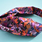 Twisted Turban Headband - Liberty of London Camo Flowers - Silk & Lawn