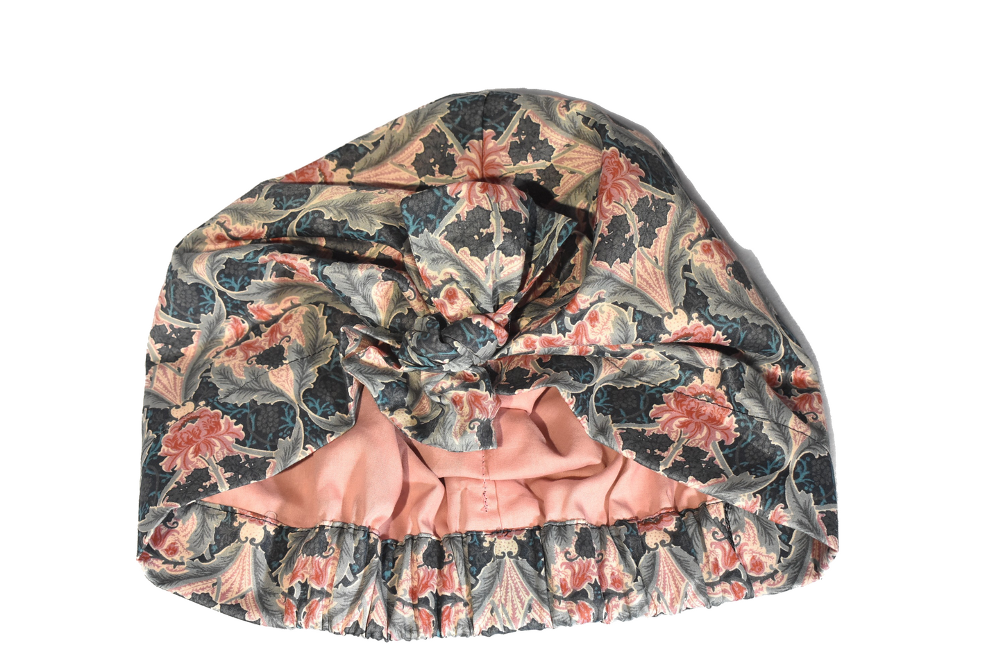 Little Land Girl Baby Hat - Vintage Liberty of London Pink Peonie print