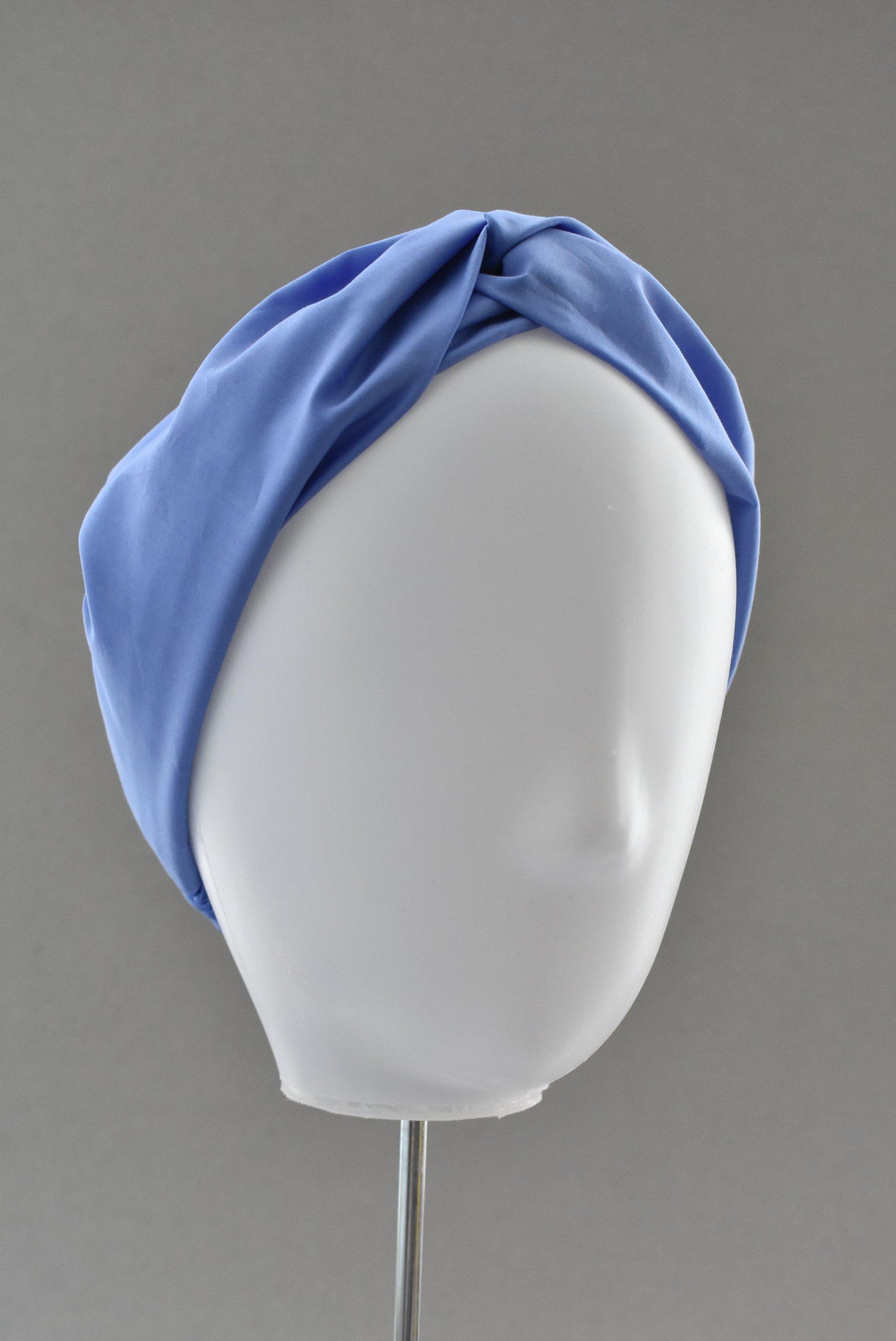 Ladies Twisted Turban Headband - Liberty of London Periwinkle Blue - Tot Knots of Brighton