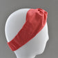 Coral Red Liberty of London  - Twisted Turban hairband and neck scarf - Tot Knots of Brighton