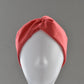 Coral Red Liberty of London  - Twisted Turban hairband and neck scarf - Tot Knots of Brighton