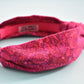 Ladies Knot Alice band - Liberty of London Bright Pink Graphic sample - Silk & Lawn