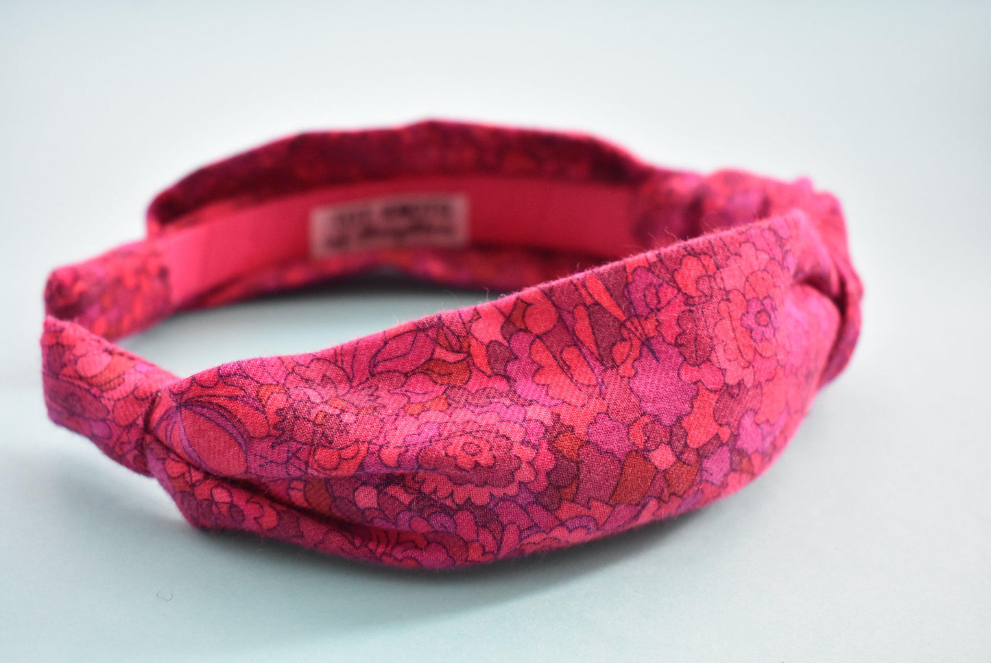 Ladies Knot Alice band - Liberty of London Bright Pink Graphic sample - Silk & Lawn