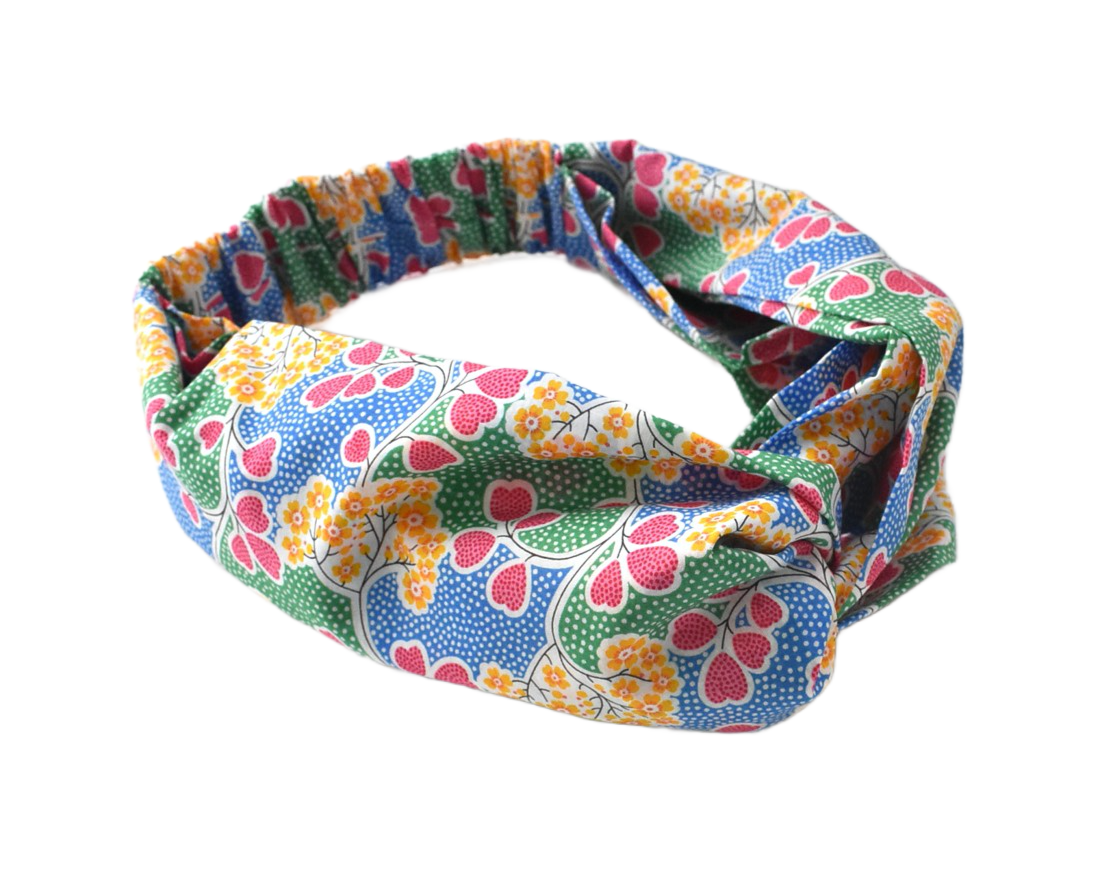 Twisted Turban Headband - Liberty of London Primula Point