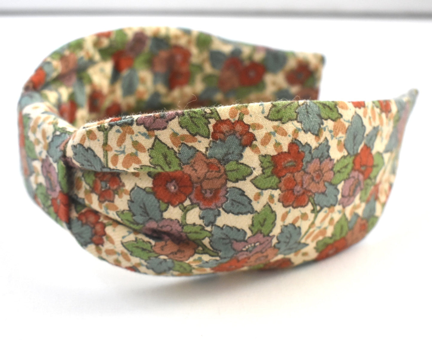 Wide Bow Alice headband - Liberty of London Vintage Lantana Floral print