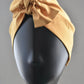 Ladies Turban Hat - Liberty of London Mustard (MEDIUM) - Silk & Lawn