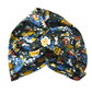Little Susan Turban Hat - Green Floral print by Liberty of London - Silk & Lawn