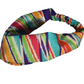 Twisted Turban hairband - Vintage Liberty of London Bright Multicolour Ikat Graphic in Varuna wool - Silk & Lawn