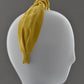 Ladies Tot Knot Alice band - Liberty of London Bright Yellow - Tot Knots of Brighton