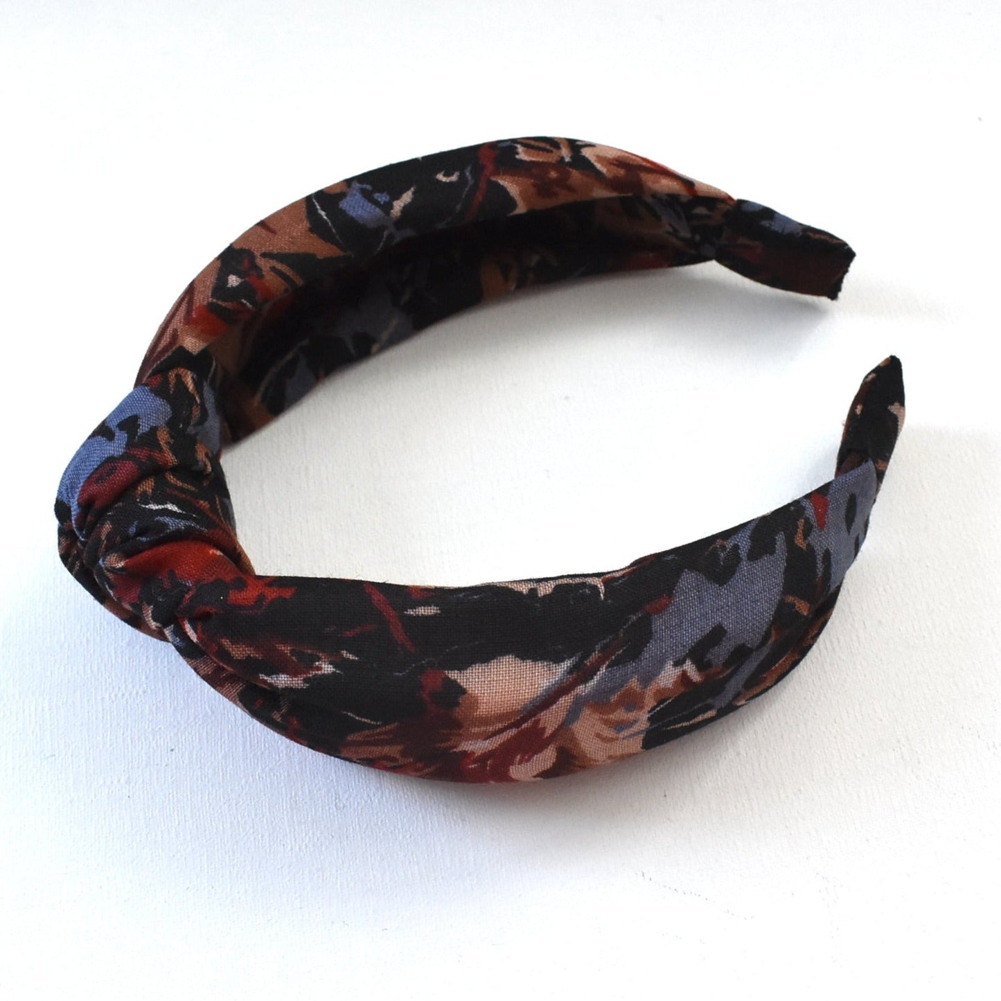 Alice headband - Liberty of London Vintage Varuna wool - Winter Blue Floral