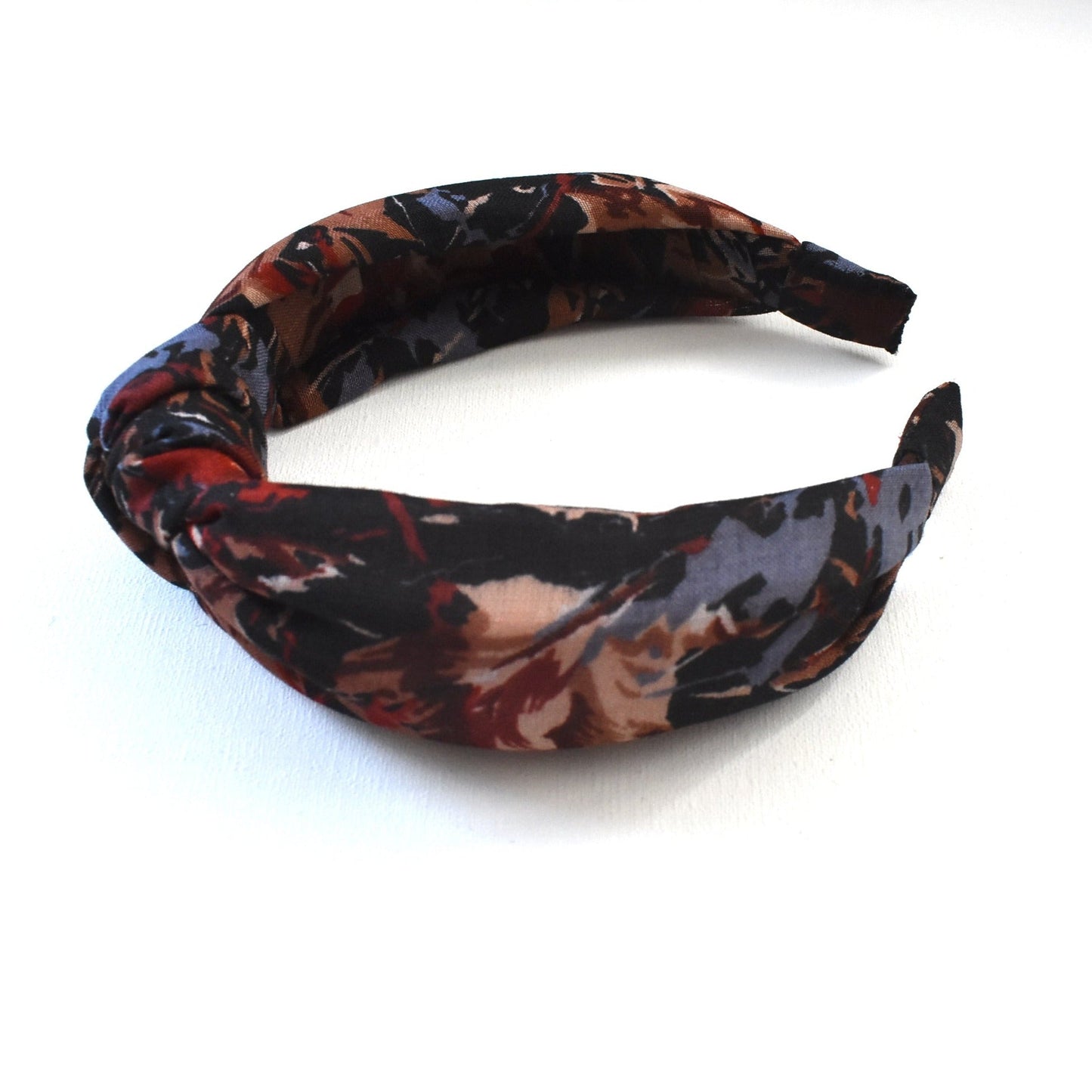 Alice headband - Liberty of London Vintage Varuna wool - Winter Blue Floral