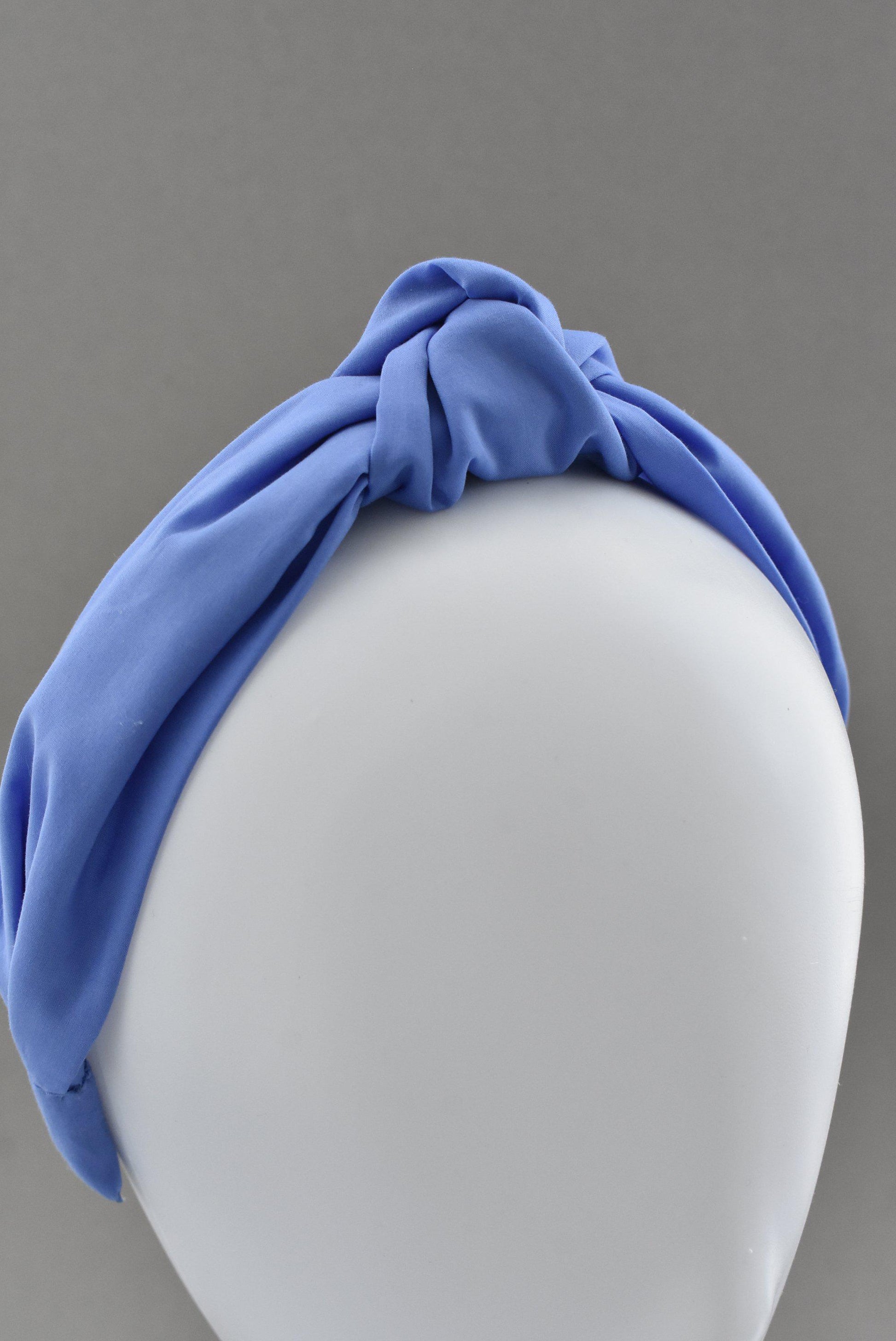 Ladies Tot Knot Alice band - Liberty of London Periwinkle blue - Tot Knots of Brighton