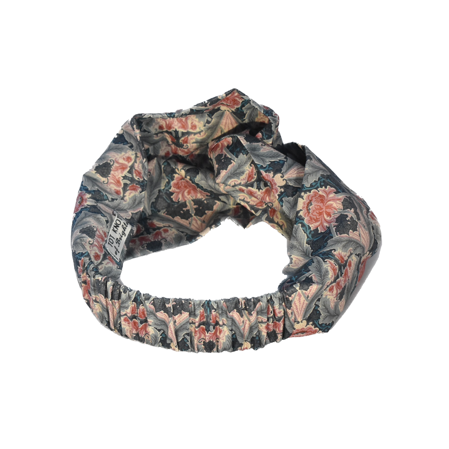 Kids Tot Knot Twisted hairband -Vintage Liberty of London Pink Peonie print