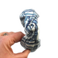 Classic Knot head band - Liberty of London Blue Martin Stripe print - Silk & Lawn