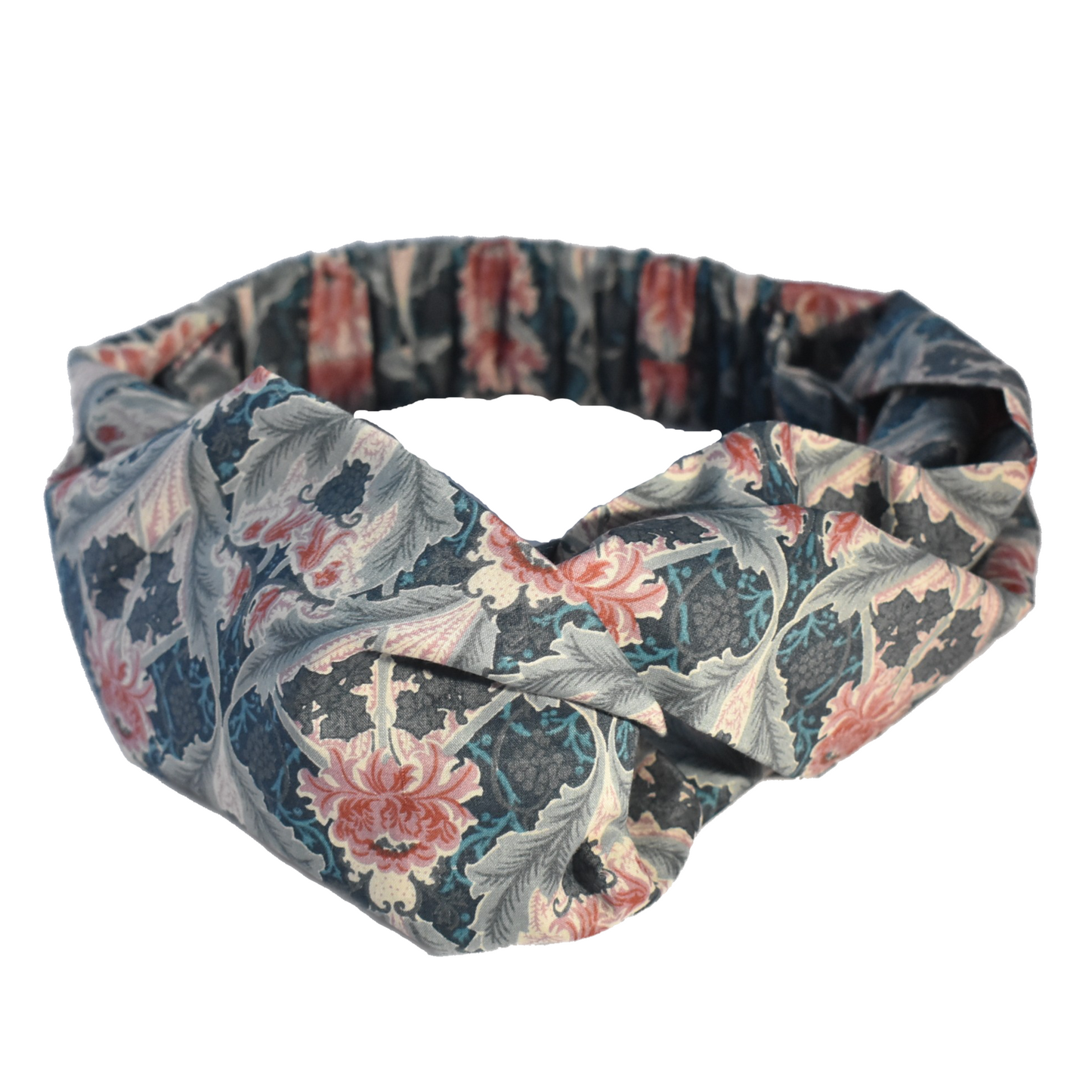 Kids Tot Knot Twisted hairband -Vintage Liberty of London Pink Peonie print
