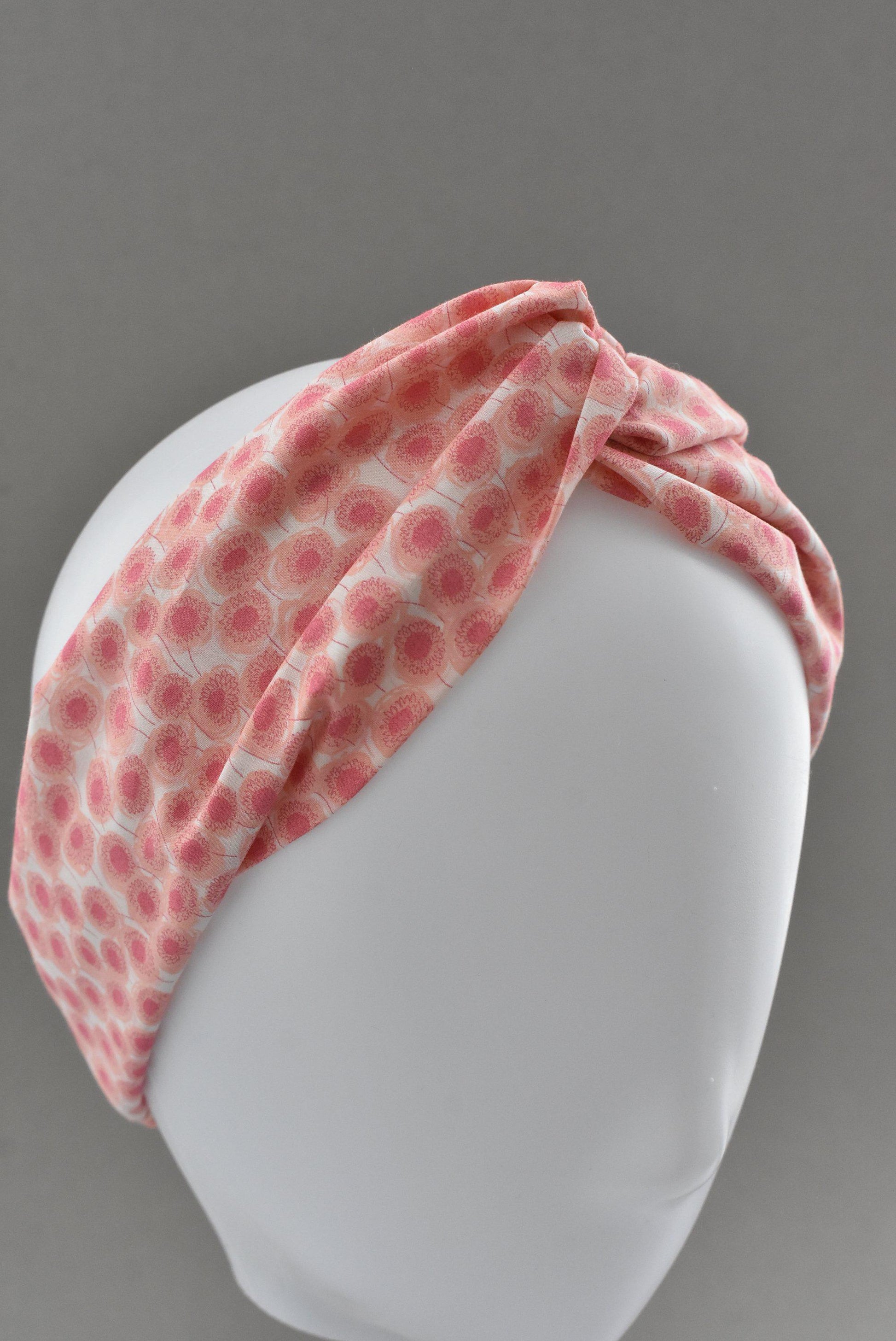 Kids Tot Knot Twisted hairband - Liberty of London Pink floral print - Tot Knots of Brighton