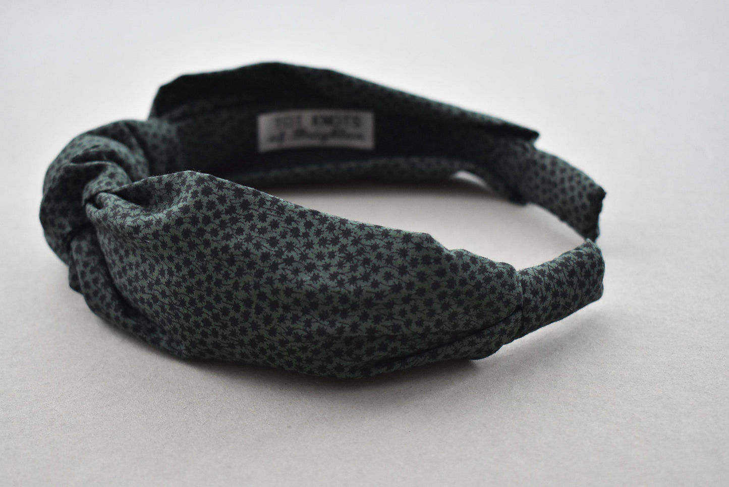 Kids Knot Alice band - Liberty of London Green Marco print