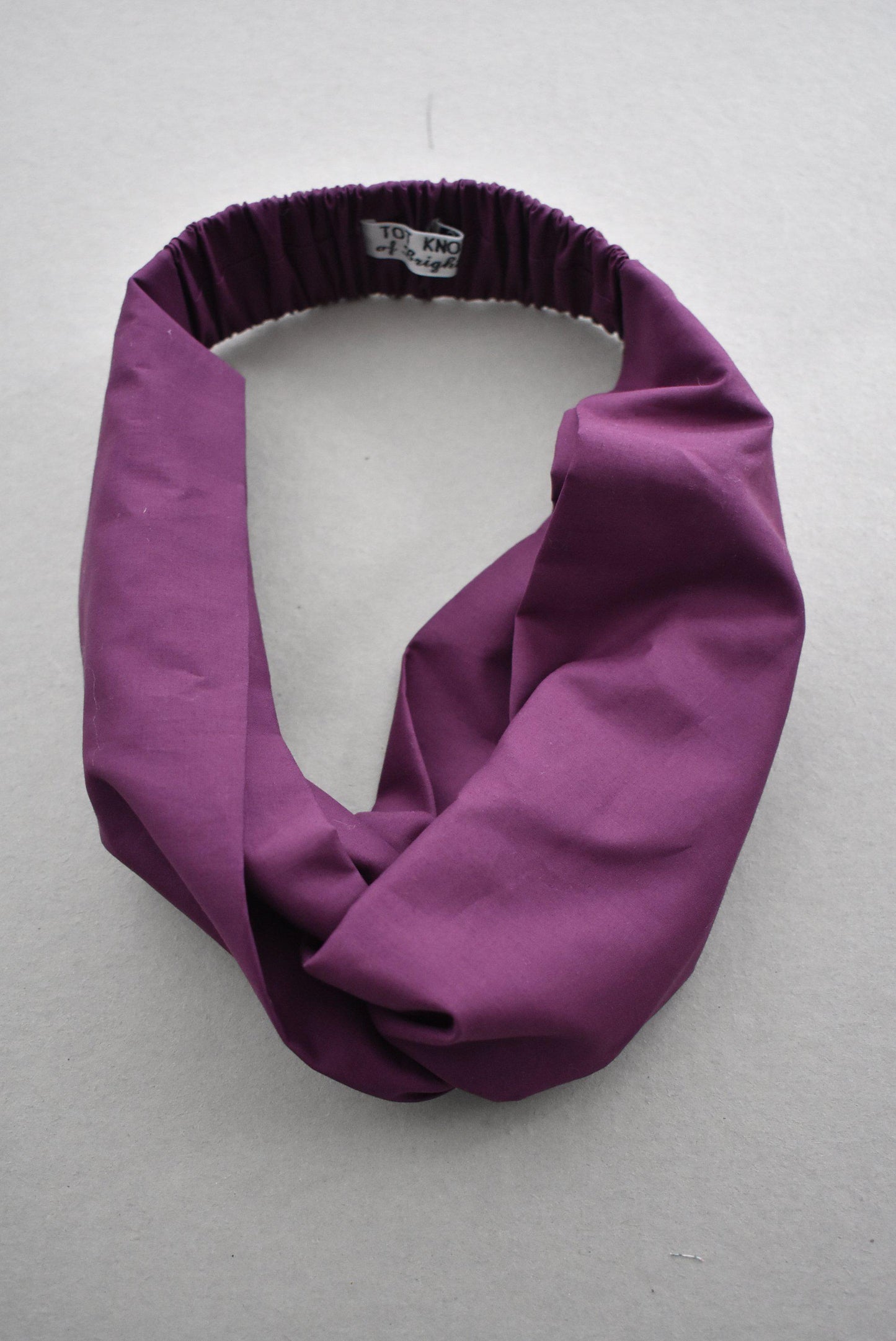 Kids Tot Knot Twisted hairband - Liberty of London Aubergine Purple